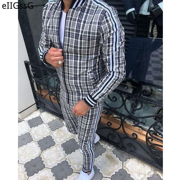 men's tracksuits 2021 man sets 3d print men grid two-piece patchwork zipper small leg trouser sweat suits, Gray
men's tracksuits 2021 man sets 3d print men grid two-piece patchwork zipper small leg trouser sweat suits, Gray
