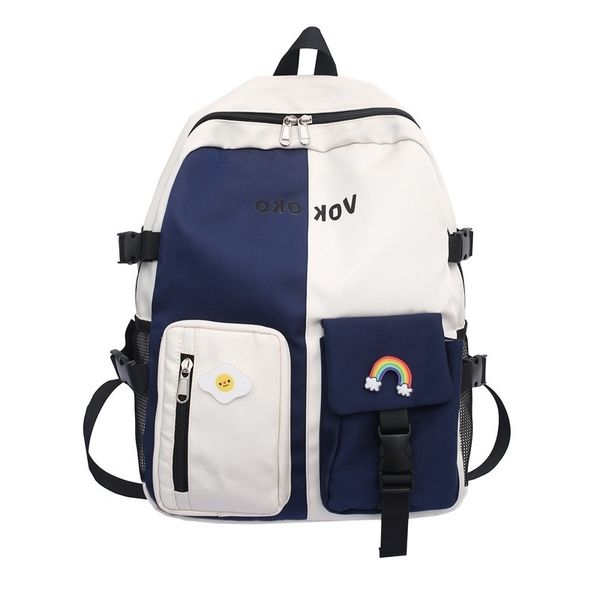 korean ins college style wear with male and female students' contrast color backpack harajuku transparent soft sister lovely schoolbag
korean ins college style wear with male and female students' contrast color backpack harajuku transparent soft sister lovely schoolbag