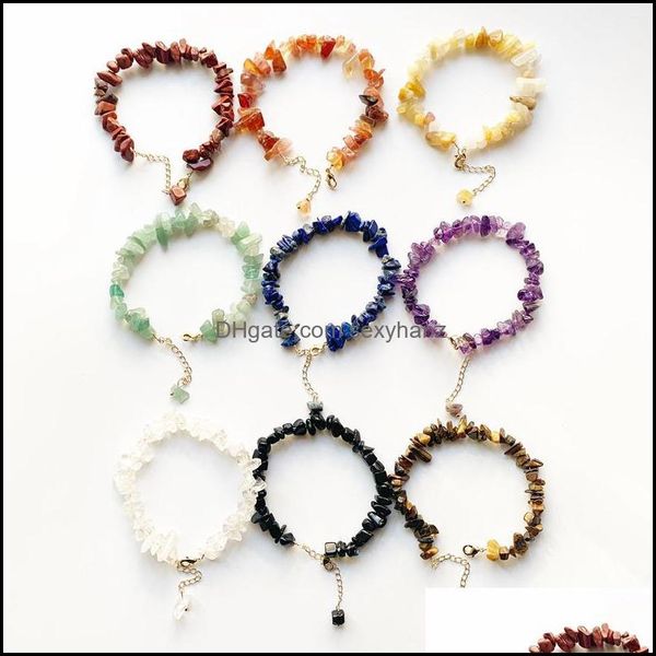 jewelry irregar chip beads bracelet 14 k goldplated link women 7 chakra tumble stone bracelets handmade 1pc beaded, strands drop delivery 20, Black
jewelry irregar chip beads bracelet 14 k goldplated link women 7 chakra tumble stone bracelets handmade 1pc beaded, strands drop delivery 20, Black