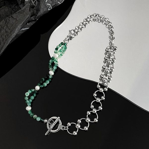 chokers 90s punk green crystal beads clavicle chain necklaces for women goth vintage fashion charm choker necklace y2k jewelry gift 2021, Golden;silver
chokers 90s punk green crystal beads clavicle chain necklaces for women goth vintage fashion charm choker necklace y2k jewelry gift 2021, Golden;silver