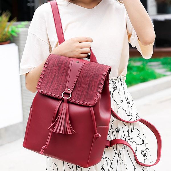outdoor bags women soft pu leather backpack fashion casual shoulder bag backpacks large capacity school tassel mochila
outdoor bags women soft pu leather backpack fashion casual shoulder bag backpacks large capacity school tassel mochila