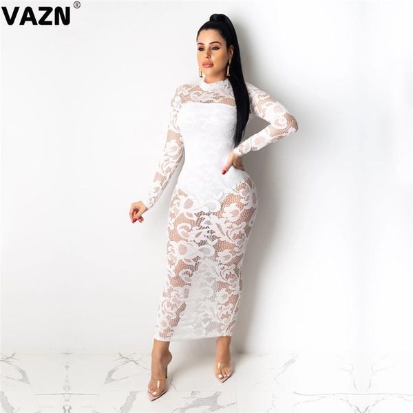 two piece dress vazn 2021 untidy club open novelty solid 1 full sleeve maxi lace group bodysuits slim women 2 set, White
two piece dress vazn 2021 untidy club open novelty solid 1 full sleeve maxi lace group bodysuits slim women 2 set, White