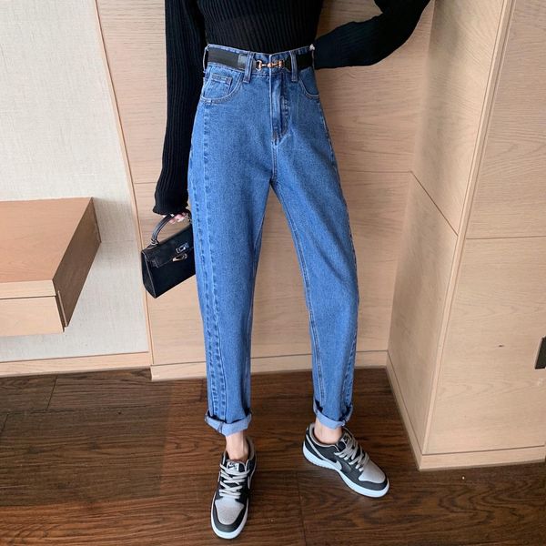 female 2021 korean style personality straight leg age reduction brem pants loose with belt 4x5y, Blue
female 2021 korean style personality straight leg age reduction brem pants loose with belt 4x5y, Blue