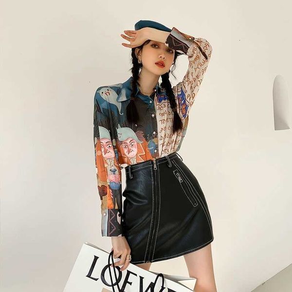 women's two piece pants designer patchwork long sleeve shirt women and blouse chiffon button up collar letter print fashi mkh8, White
women's two piece pants designer patchwork long sleeve shirt women and blouse chiffon button up collar letter print fashi mkh8, White