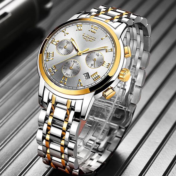 wristwatches relojes hombre lige original classic watches men chronograph male watch waterproof stainless steel quartz clock+bo, Slivery;brown
wristwatches relojes hombre lige original classic watches men chronograph male watch waterproof stainless steel quartz clock+bo, Slivery;brown