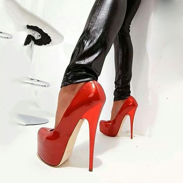 dress shoes shofoo shoes,beautiful and fashionable women's shoes, patent leather, about 14.5cm high heels, round toe pumps. size:34-45, Black
dress shoes shofoo shoes,beautiful and fashionable women's shoes, patent leather, about 14.5cm high heels, round toe pumps. size:34-45, Black