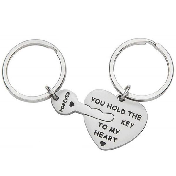 keychains oeinin creative keyring for men/women key chain you will always have my heart zinc alloy stainless steel brelok, Silver
keychains oeinin creative keyring for men/women key chain you will always have my heart zinc alloy stainless steel brelok, Silver