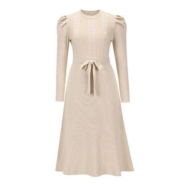 casual dresses long-sleeved knit skirt, medium-length temperament was thin, high-waisted, large-length dress, base sweater skirt, Black;gray
casual dresses long-sleeved knit skirt, medium-length temperament was thin, high-waisted, large-length dress, base sweater skirt, Black;gray