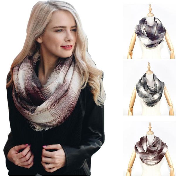 scarves plaid winter scarf wraps neck circle ring kintted warm designer women infinity wide thick soft scarfs shawls, Blue;gray
scarves plaid winter scarf wraps neck circle ring kintted warm designer women infinity wide thick soft scarfs shawls, Blue;gray