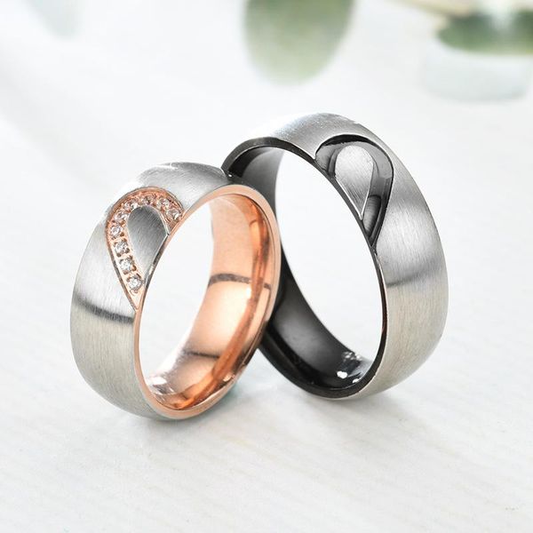 wedding rings half heart style ring for lovers stainless steel crystal women fashion trendy party finger decor elegant beautiful, Slivery;golden
wedding rings half heart style ring for lovers stainless steel crystal women fashion trendy party finger decor elegant beautiful, Slivery;golden