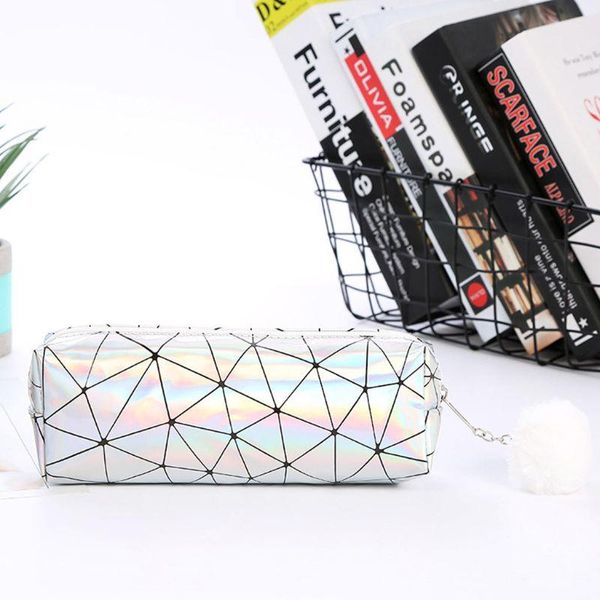 holographic iridescent pencil case for girls cute pencil box hairball bag school supplies stationery r66c
holographic iridescent pencil case for girls cute pencil box hairball bag school supplies stationery r66c