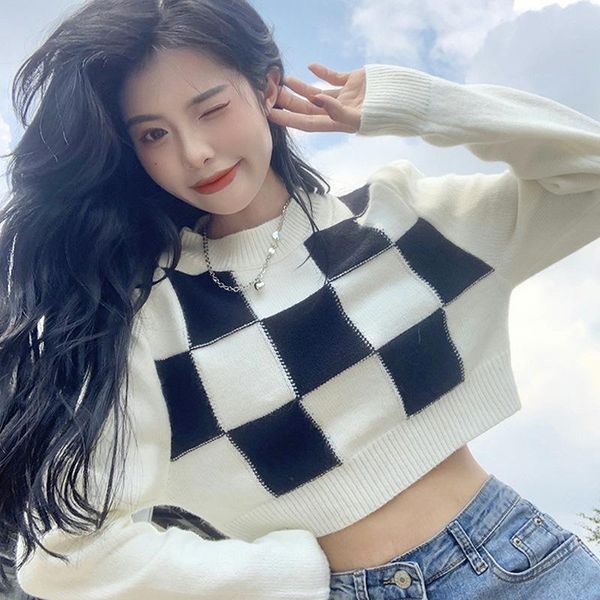 women's sweaters pullover sweater spring and autumn bottoming shirt 2021 wearing o-neck long sleeve girl short top, White;black
women's sweaters pullover sweater spring and autumn bottoming shirt 2021 wearing o-neck long sleeve girl short top, White;black