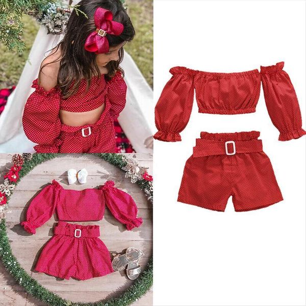 1 5y toddler baby girl kid summer clothes sets red polka dot print long sleeve off shoulder pants 2pcs, White
1 5y toddler baby girl kid summer clothes sets red polka dot print long sleeve off shoulder pants 2pcs, White