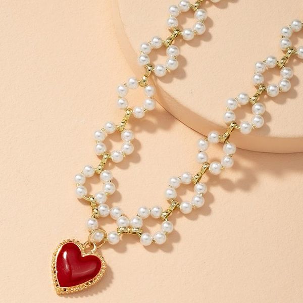 chokers fashion hollow pearl flower choker necklace heart pendant elegant women girl neck chains aesthetic collar korean jewelry, Golden;silver
chokers fashion hollow pearl flower choker necklace heart pendant elegant women girl neck chains aesthetic collar korean jewelry, Golden;silver