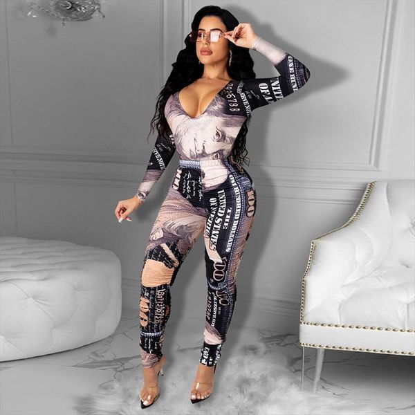deep v neck womenpant money print tracksuit two piece set autumn winter long sleeve and tight pants 2, White
deep v neck womenpant money print tracksuit two piece set autumn winter long sleeve and tight pants 2, White