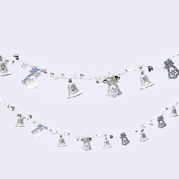 christmas decorations 1pc hanging bell string decoration bells and flower ornament for tree home window wall (sliver 71in1
christmas decorations 1pc hanging bell string decoration bells and flower ornament for tree home window wall (sliver 71in1