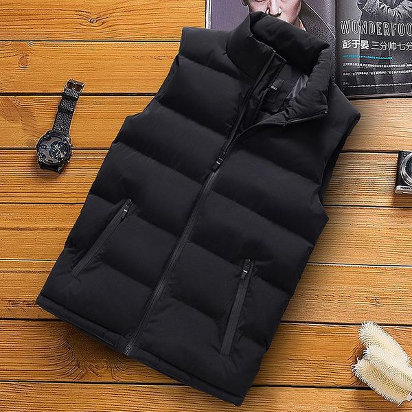 fashion casual coats mens jacket men vest men 2021 new autumn winter warm sleeveless jacket waistcoat solid men's vest, Black;white
fashion casual coats mens jacket men vest men 2021 new autumn winter warm sleeveless jacket waistcoat solid men's vest, Black;white