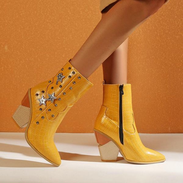 boots 2021 fashion western cowboy women ankle wedge winter pu leather pointed toe cowgirl short, Black
boots 2021 fashion western cowboy women ankle wedge winter pu leather pointed toe cowgirl short, Black