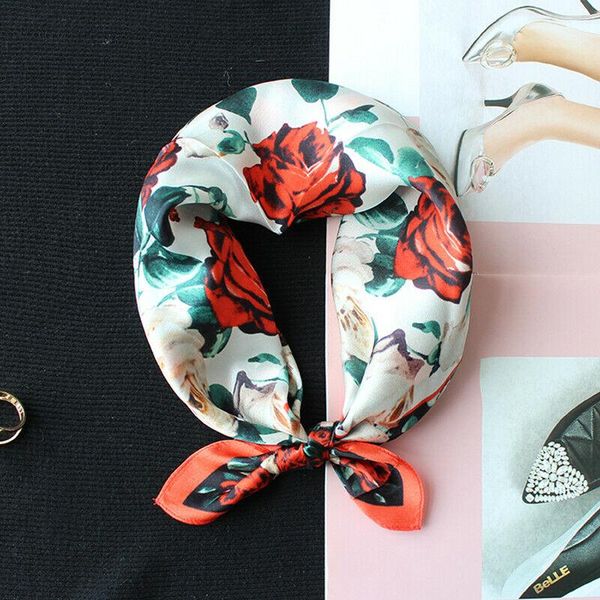 scarves 2021 women fashion 100% silk scarf small bandana flower print kerchief square headband turban bow tied 53*53cm, Blue;gray
scarves 2021 women fashion 100% silk scarf small bandana flower print kerchief square headband turban bow tied 53*53cm, Blue;gray