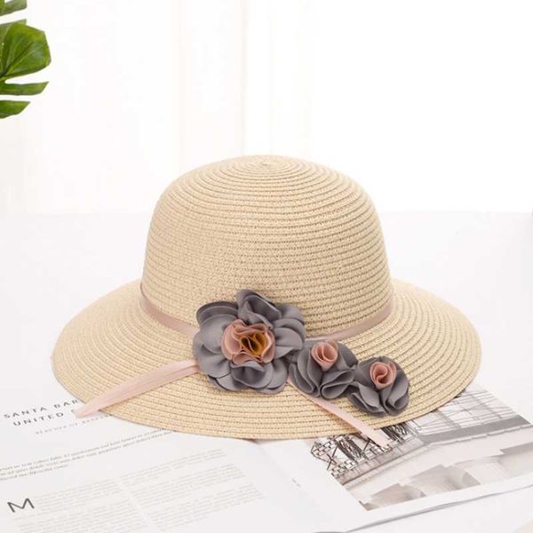 wide brim hats 2021 summer women's sun hat bucket cap beigeflowers ribbon flat straw beach caps panama, Blue;gray
wide brim hats 2021 summer women's sun hat bucket cap beigeflowers ribbon flat straw beach caps panama, Blue;gray