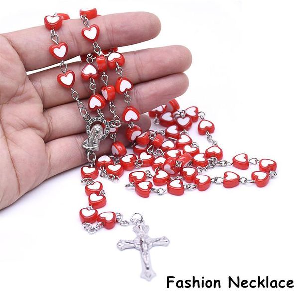 pendant necklaces fashion 3 style cross party religious handmade christian prayer heart beads rosary necklace fine jewellery present, Silver
pendant necklaces fashion 3 style cross party religious handmade christian prayer heart beads rosary necklace fine jewellery present, Silver