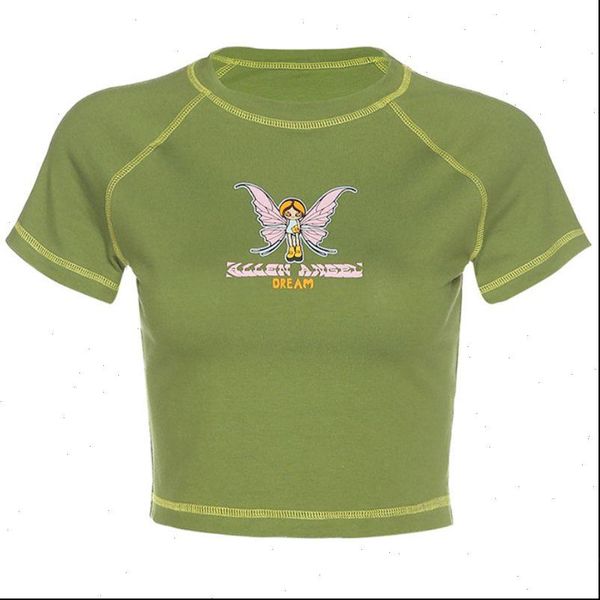 women short sleeve slim t shirt butterfly fairy graphic letters print crop lx9e drop shipping good quality, White
women short sleeve slim t shirt butterfly fairy graphic letters print crop lx9e drop shipping good quality, White