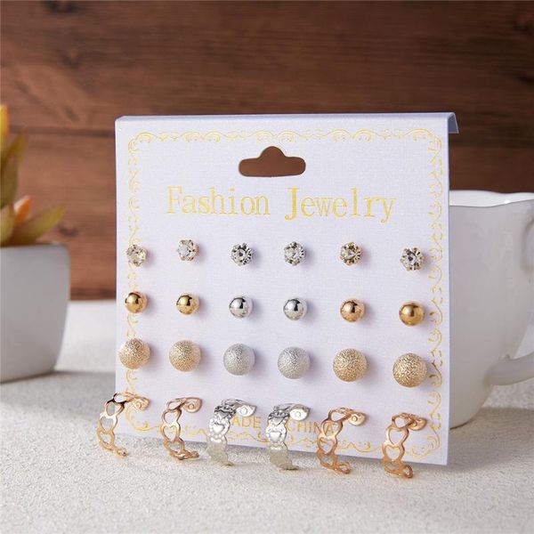 stud women's 12 pcs earrings set twelve pairs of bohemian fashion crystal pearl ladies 21906, Golden;silver
stud women's 12 pcs earrings set twelve pairs of bohemian fashion crystal pearl ladies 21906, Golden;silver