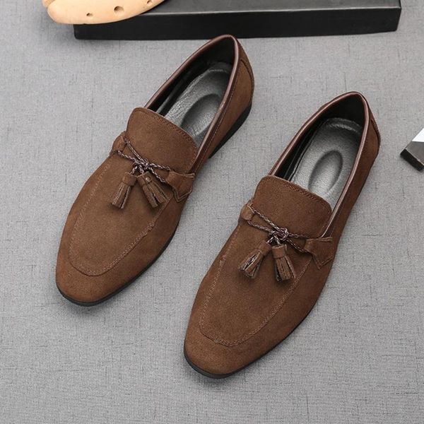 dress shoes fashion men's pointed suede tassel pendant flat male wedding party prom homecoming footwear zapatillas hombre, Black
dress shoes fashion men's pointed suede tassel pendant flat male wedding party prom homecoming footwear zapatillas hombre, Black