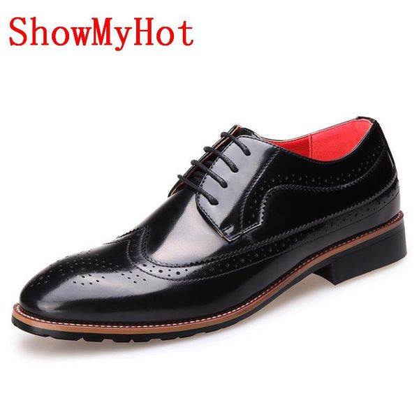 dress shoes showmy men spring summer bullock male design round toe brogue moccasin flats business classic loafers, Black
dress shoes showmy men spring summer bullock male design round toe brogue moccasin flats business classic loafers, Black