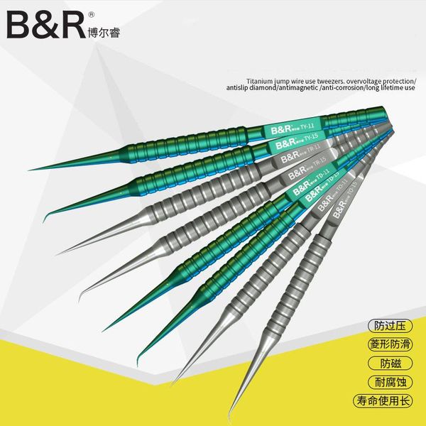 professional hand tool sets precision jump wire titanium alloy tweezers for microsoldering mobile phone motherboard bga pcb ic repair
professional hand tool sets precision jump wire titanium alloy tweezers for microsoldering mobile phone motherboard bga pcb ic repair