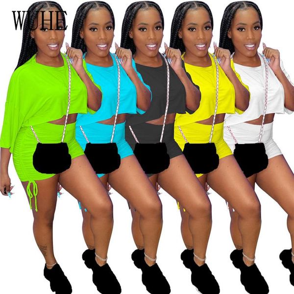 women's tracksuits wuhe casual summer women 2 sets long sleeve o neck crop lace up pleated drawstring short pants sports club party out, Gray
women's tracksuits wuhe casual summer women 2 sets long sleeve o neck crop lace up pleated drawstring short pants sports club party out, Gray