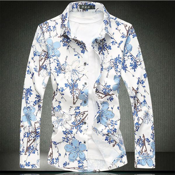 men's casual shirts fashion 2021 autumn flower printed long sleeve men camisa male slim fit vintage 7xl 6xl shirt#9712, White;black
men's casual shirts fashion 2021 autumn flower printed long sleeve men camisa male slim fit vintage 7xl 6xl shirt#9712, White;black