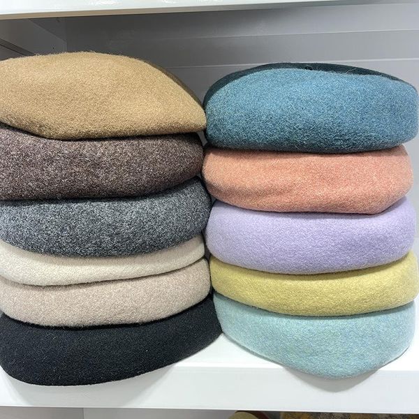 berets women beret french artist warm wool winter beanie hat retro vintage plain macaron color elegant caps bonnet enfant, Blue;gray
berets women beret french artist warm wool winter beanie hat retro vintage plain macaron color elegant caps bonnet enfant, Blue;gray