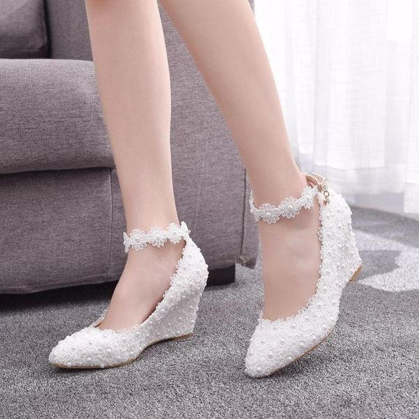 dress shoes fashion pink white wedges wedding pumps sweet flower lace pearl platform pump bride high heels women's sandals, Black
dress shoes fashion pink white wedges wedding pumps sweet flower lace pearl platform pump bride high heels women's sandals, Black