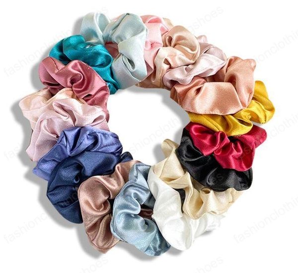 fashion women silk hair bands solid color elastics hair scrunchies girl's hair tie accessories ponytail holder, Slivery;white
fashion women silk hair bands solid color elastics hair scrunchies girl's hair tie accessories ponytail holder, Slivery;white