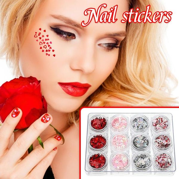 nail art kits red black sequins sweet love hearts shaped glitter flakes decorations accessories valentine's day manicure design
nail art kits red black sequins sweet love hearts shaped glitter flakes decorations accessories valentine's day manicure design