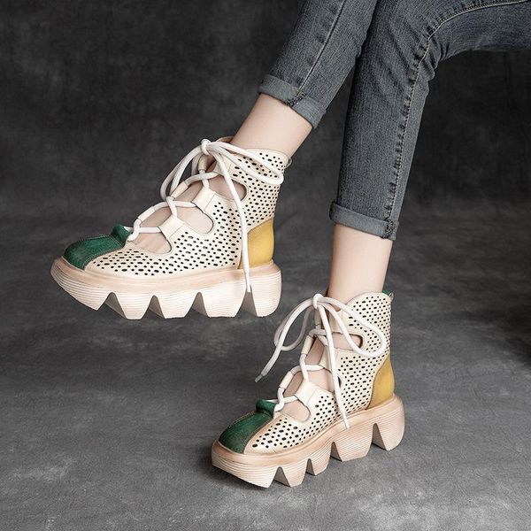 sandals yourseason ladies casual platform genuine leather 2021 handmade women vintage lace up wedges shoes, Black
sandals yourseason ladies casual platform genuine leather 2021 handmade women vintage lace up wedges shoes, Black