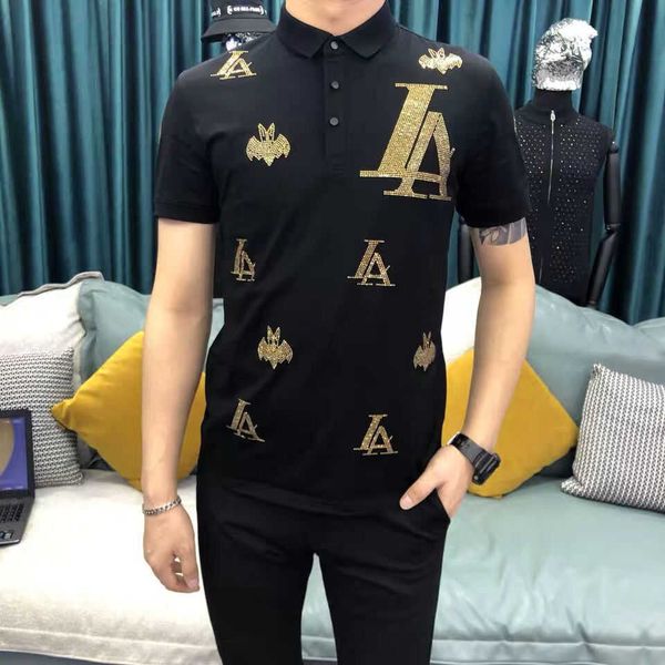 w2099 new short sleeve t-blood men's trend embroidery bee round neck half sleeve bottom shirt, White;black
w2099 new short sleeve t-blood men's trend embroidery bee round neck half sleeve bottom shirt, White;black