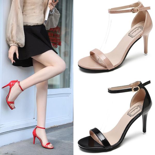 dress shoes brand women sandals summer high heels leather peep toes buckle strap woman party black sandalia mujer arrival
dress shoes brand women sandals summer high heels leather peep toes buckle strap woman party black sandalia mujer arrival