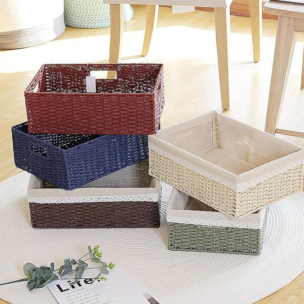 woven storage basket sundries basket rattan frame dormitory home storage desktoy sundries box
woven storage basket sundries basket rattan frame dormitory home storage desktoy sundries box