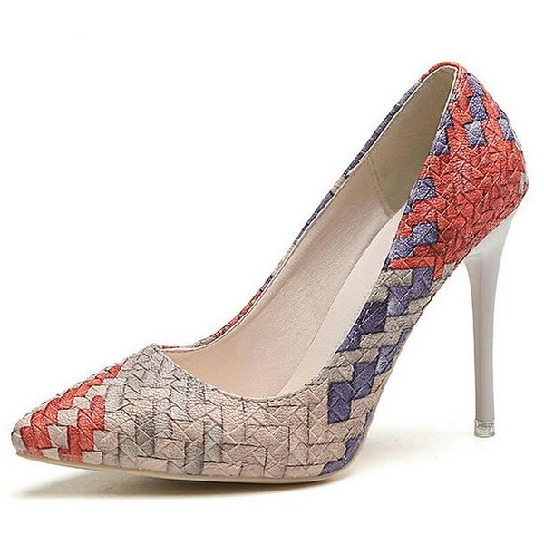 dress shoes 2021 designer office lady women's high heels mix color pumps pointed toe slip on women, Black
dress shoes 2021 designer office lady women's high heels mix color pumps pointed toe slip on women, Black
