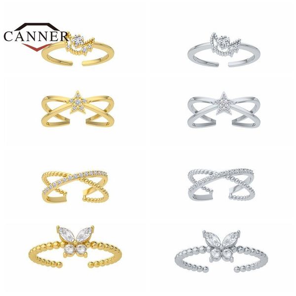 cluster rings canner real 925 sterling silver adjustable ring zircon open size finger for women statement wedding jewelry anillos, Golden;silver
cluster rings canner real 925 sterling silver adjustable ring zircon open size finger for women statement wedding jewelry anillos, Golden;silver