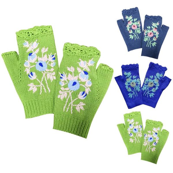 five fingers gloves flower embroidery women knitted fingerless handmade woolen mittens womens girls rekawiczki damskie#g30, Blue;gray
five fingers gloves flower embroidery women knitted fingerless handmade woolen mittens womens girls rekawiczki damskie#g30, Blue;gray