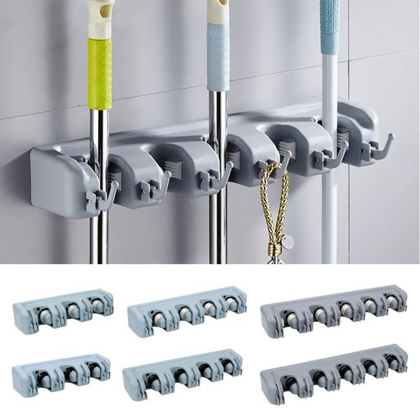 hooks & rails plastic wall mounted magic mop holder storage multi-functional broom kitchen
hooks & rails plastic wall mounted magic mop holder storage multi-functional broom kitchen