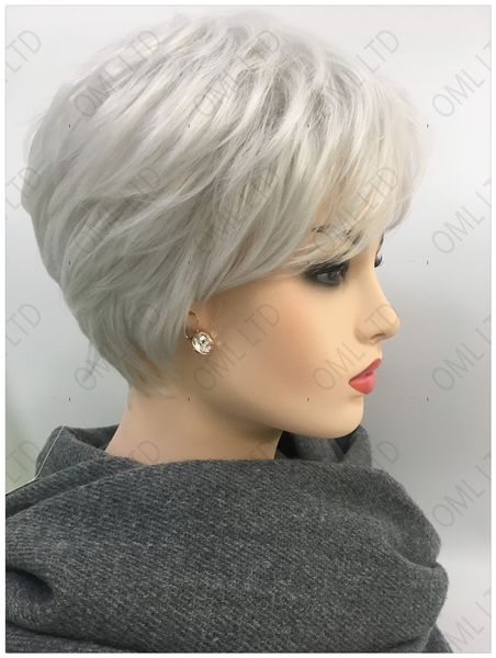 womens fashion wig short wigs ombre gey hair natural short straight hair wig with bangs mommy wigs daily wear peluca, Black
womens fashion wig short wigs ombre gey hair natural short straight hair wig with bangs mommy wigs daily wear peluca, Black