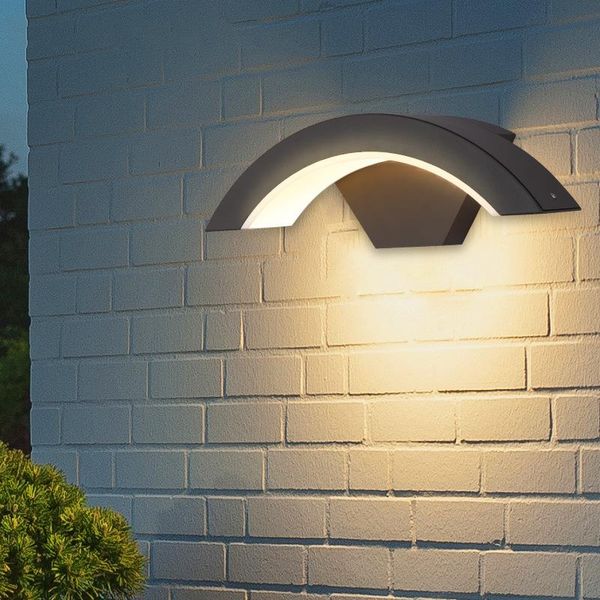 outdoor wall porch light modern creative arc-shaped led aluminum exterior sconce villa patio garden aisle lighting lamps
outdoor wall porch light modern creative arc-shaped led aluminum exterior sconce villa patio garden aisle lighting lamps