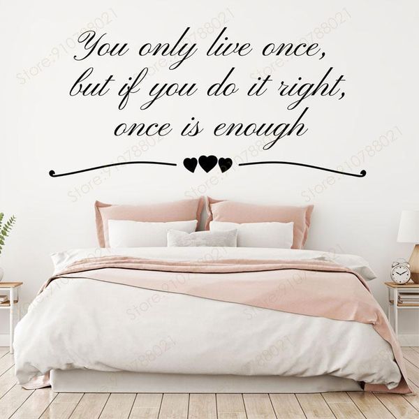 wall stickers you only live once quotes sticker modren home decor living room bedroom interior design words decals murals s334
wall stickers you only live once quotes sticker modren home decor living room bedroom interior design words decals murals s334