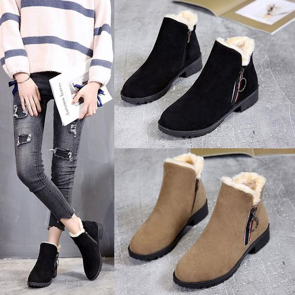 boots winter women's shoes, snow boots, warm and thick ankle cotton non-slip heelcotton women, Black
boots winter women's shoes, snow boots, warm and thick ankle cotton non-slip heelcotton women, Black