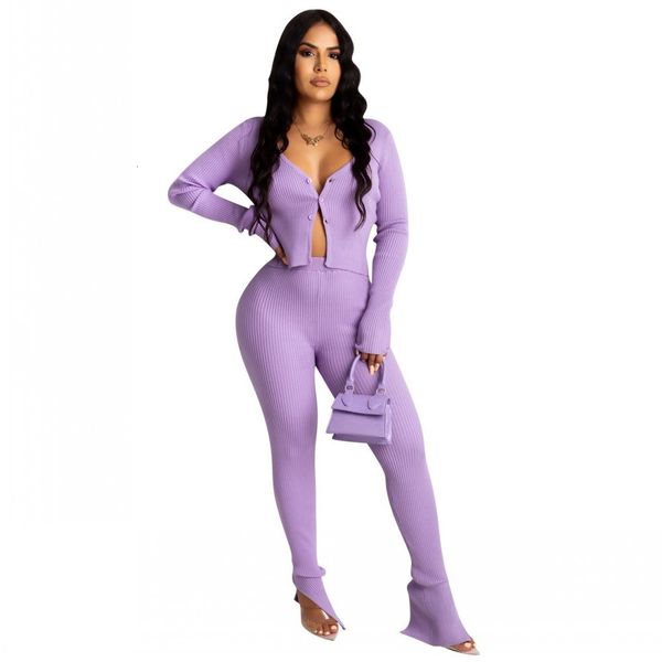 female autumn purple solid two-piece mode v neck complete and thick pants fine clothes for women in the party suit plc2, Gray
female autumn purple solid two-piece mode v neck complete and thick pants fine clothes for women in the party suit plc2, Gray