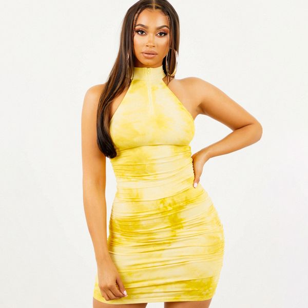 sleeveless zipper ruched wrap dress women tie dye print pleated short party dress summer mini yellow women dresses, Black;gray
sleeveless zipper ruched wrap dress women tie dye print pleated short party dress summer mini yellow women dresses, Black;gray